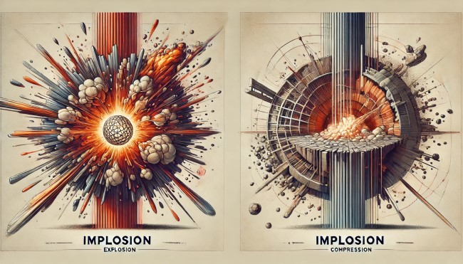 implosion vs explosion